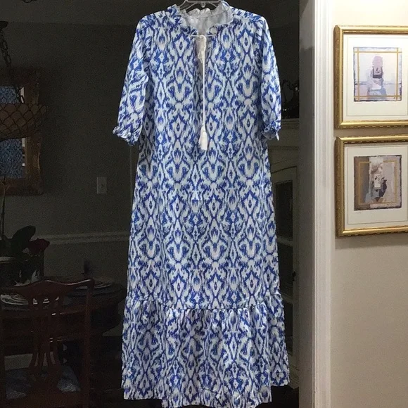 Royal Navy Blue Maxi Dress NEW - Picture 2 of 7